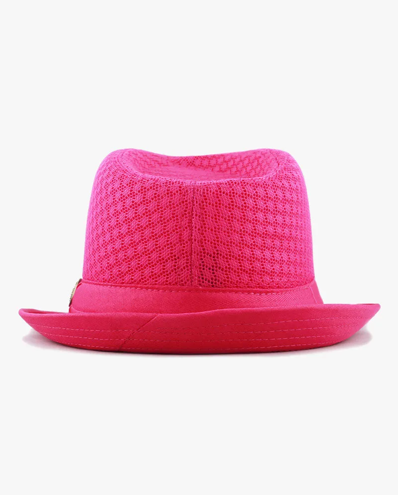 Black Horn - Light Weight Cool Soft Crushable Mesh Fedora
