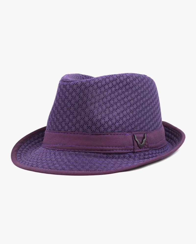Black Horn - Light Weight Cool Soft Crushable Mesh Fedora
